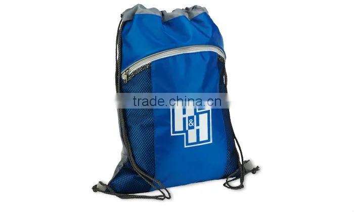 Mesh Pocket Drawstring Bag
