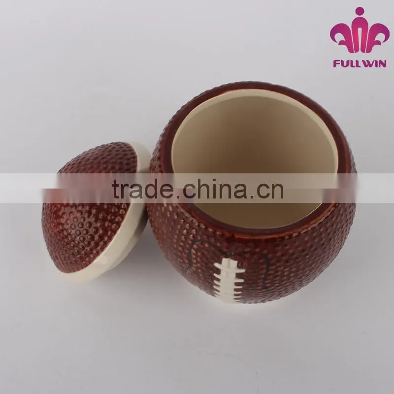 porcelain spice jar ceramic airtight storage jars rugby unique shape jars