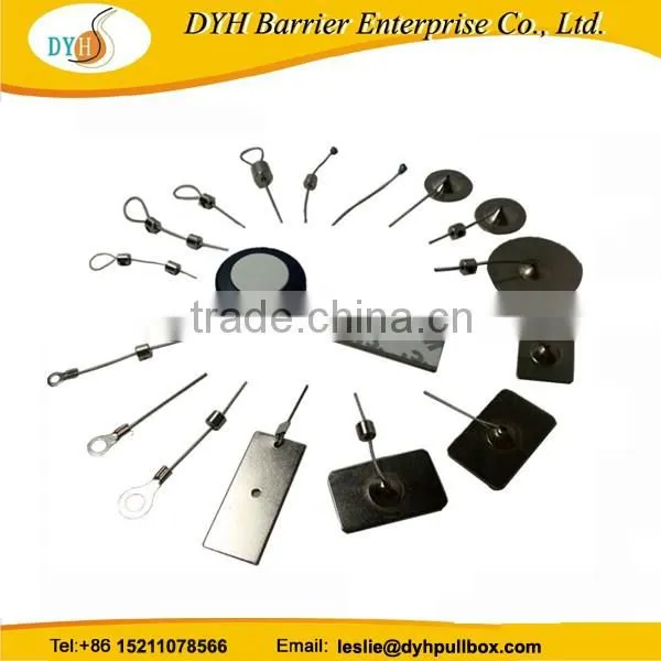 China retractable anti theft pull box with locking system,retractable pull box with stop function