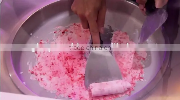 Stainless steel body speed cooling stir fry ice cream machine/ice cream making machine