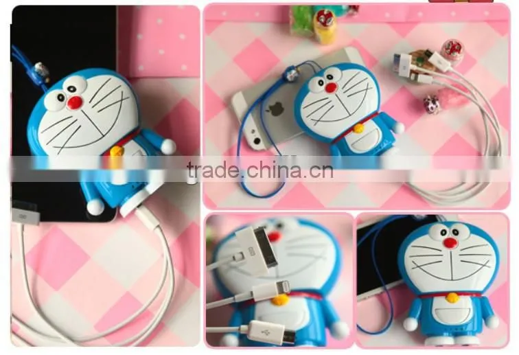 Factory Wholesales Cute Doraemon Power Bank Doraemon Mobile Charger