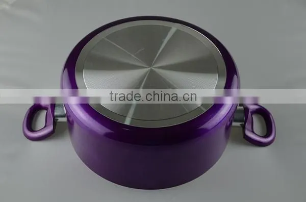 Metallic Painting Aluminum Ceramic Coating Sauce Pot