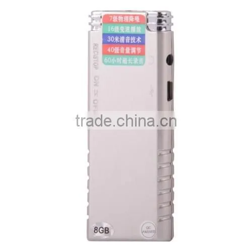 Professional 8GB LCD Digital Voice Recorder with VOR MP3 Player hidden voice recorder