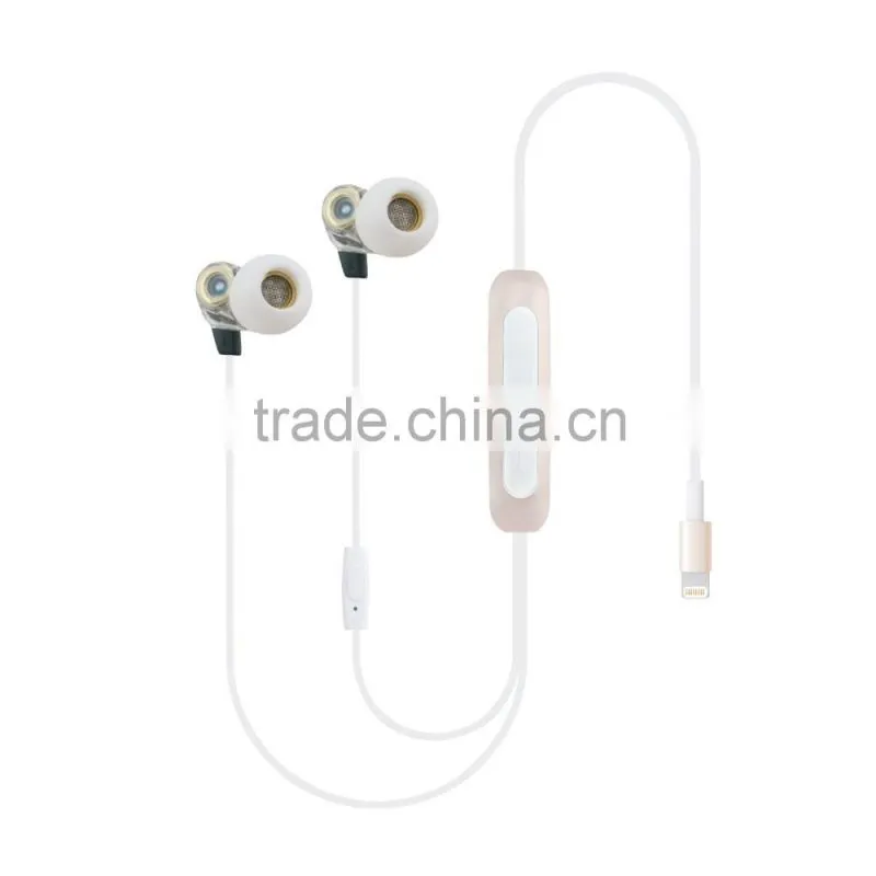Newly MFI certified digital earphone for mobile phone for tablet