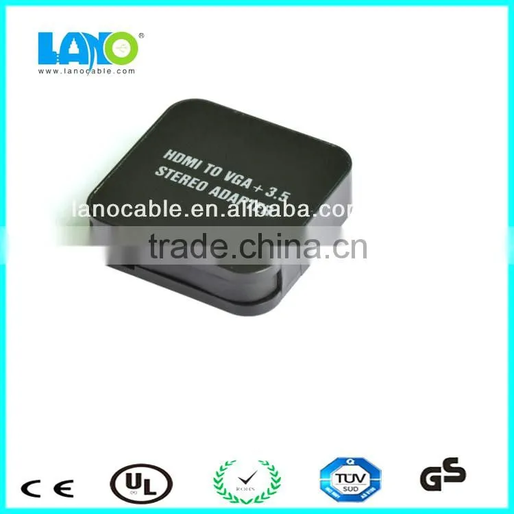 HDMI Male To VGA Female Video Cable Cord Converter Adapter 1080P For PC Black 19023