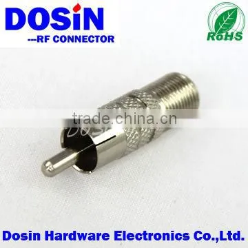 f connector rca plug adapter
