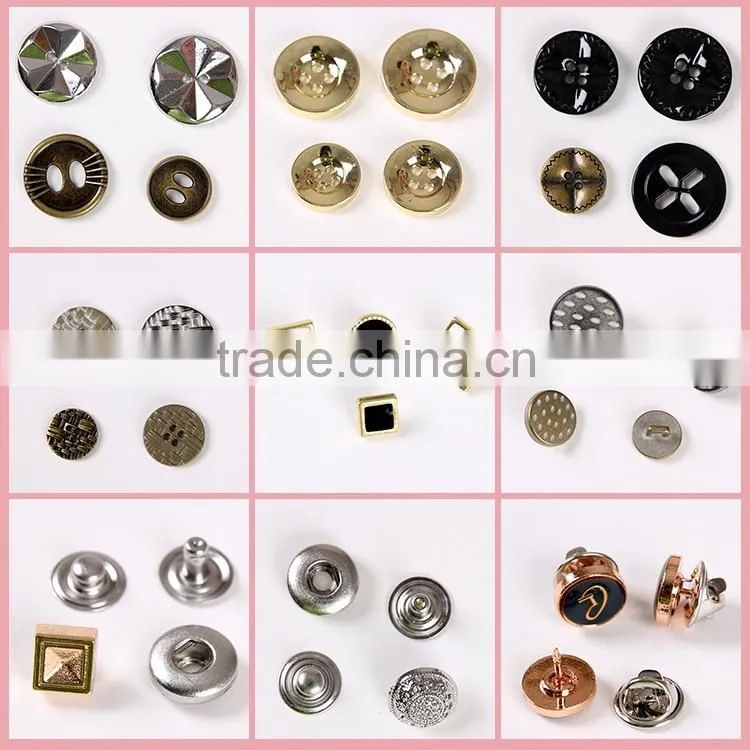 20mm Denim metal shank custom jeans engraved buttons