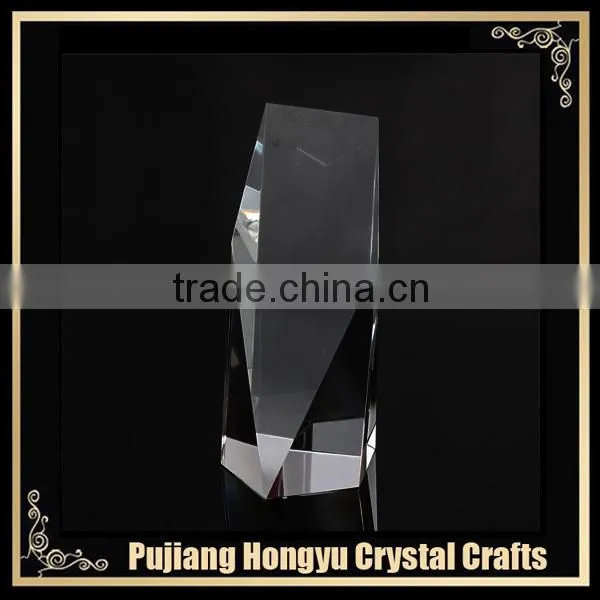 blank crystal trophy award crystal plaque