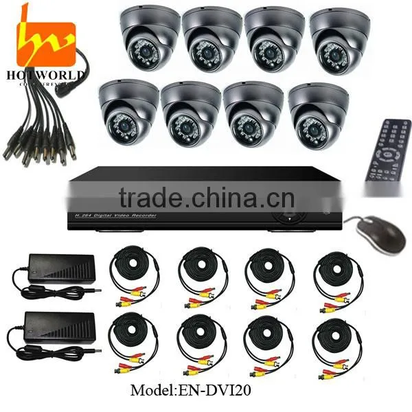 Outdoor standalone H.264 CCTV Camera DVR Kit /8ch dvr kit