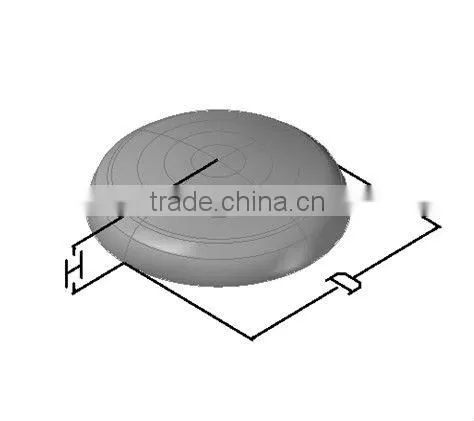 self color high quality Steel Fence Post caps