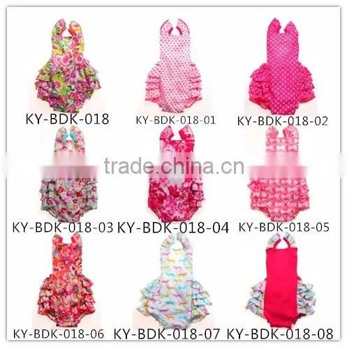 2016 hot sale purple and grenn children clothes mermaid swimsuits with matching headband
