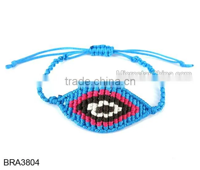 Wholesale String Knitted Macrame Turkish Eye Bracelet