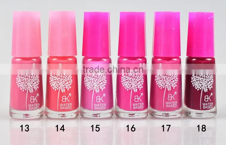 7ml 60color Water based peel off nail polish non-toxic easy use