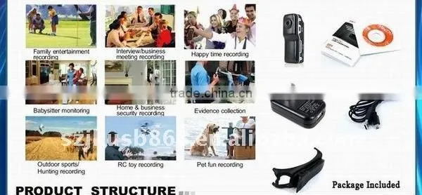 New AVI 720*480 Portable mini hidden camera