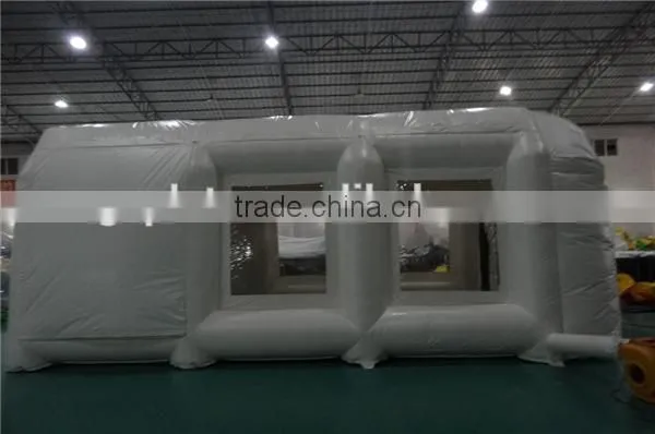Super quality white color inflatable paint booth / inflatable car garage tent