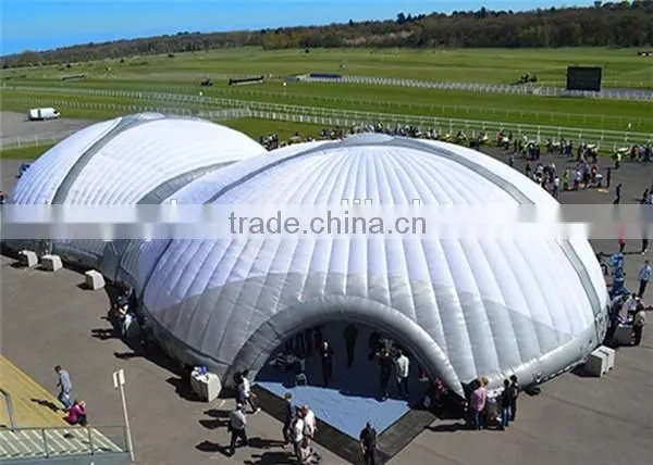 Multifunctional White Giant Inflatable Dome Tent With Doors For Outdoor Activities