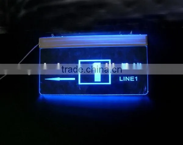 Designer unique acrylic metal letter led sign