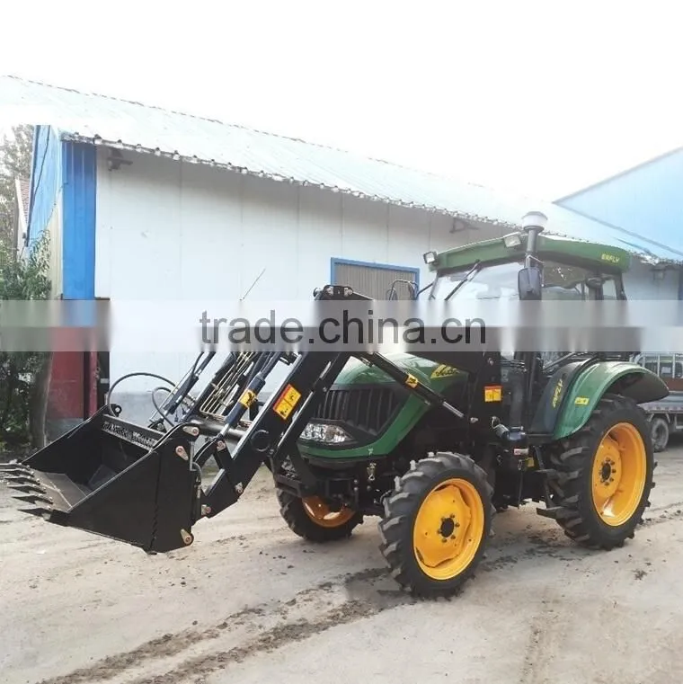 2016 hot selling DQ654 65HP 4WD Tractor Front end loader with 4in1 bucket