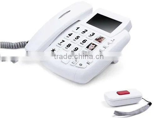 Simple operation SOS emergency senio Cheap analog emergency watch phone sos elderly telefone with basic caller id CHIAN SUPPLIER