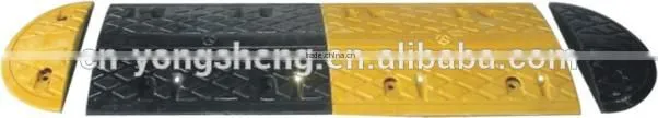 Black & Yellow Recycled Plastic Speed Hump & Bump