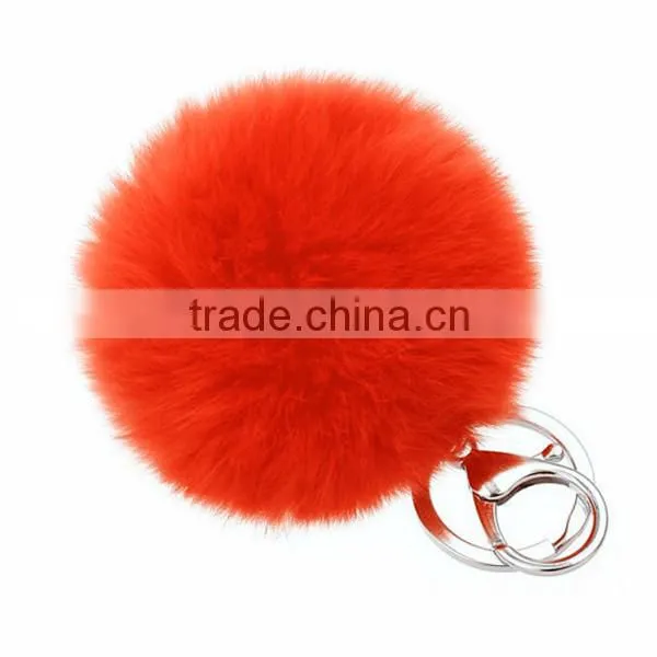 Rabbit fur ball for key chain decoration