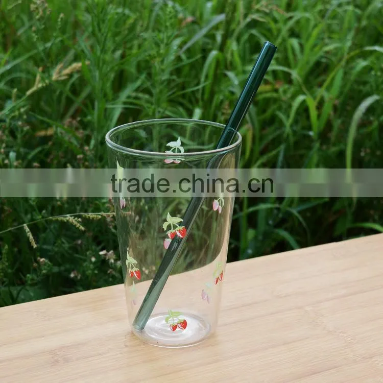 Health Body Multicolored Available Straight & Bent Glass Straw