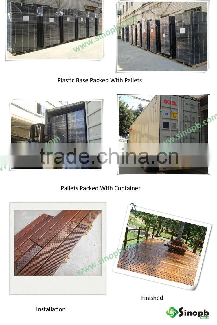 Plastic Under Base Tile DIY Engineered Flooring Plastic Decking