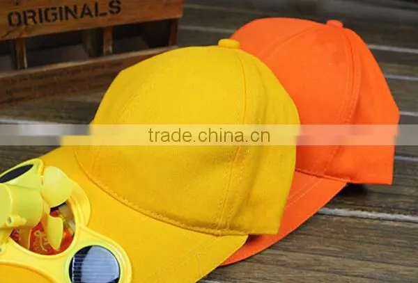 Solar cap with fan
