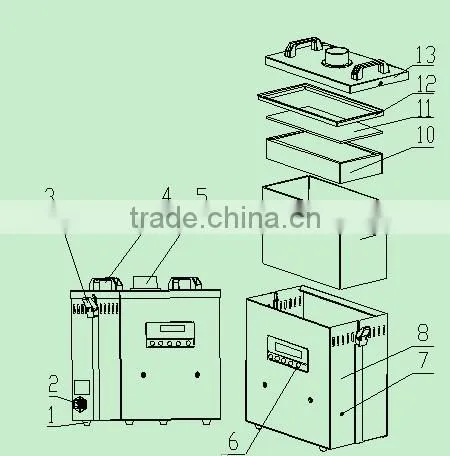 Made in China Factory MD3101A digital display fume extractor / ESD smoke absorber /laser smoke filter