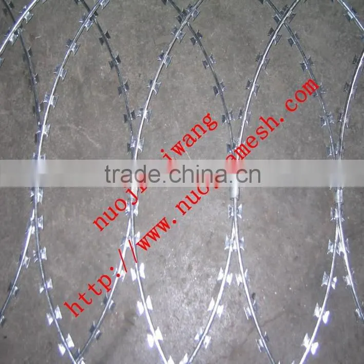 ISO9001 Stainless Steel Spiral Barbed Wire