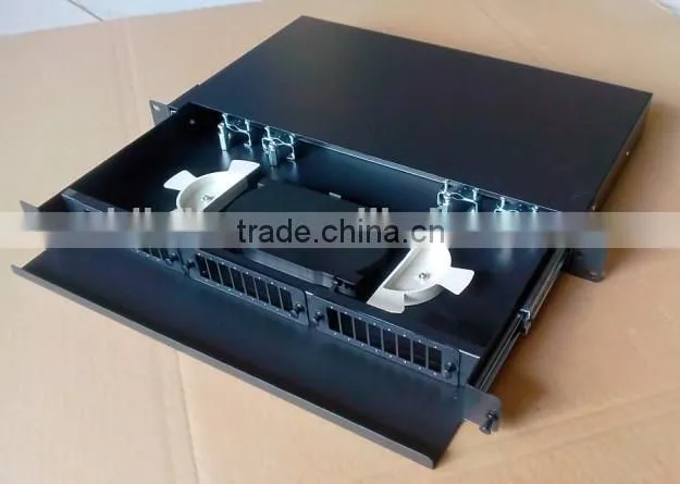 drawer trpy sliding fiber optic patch panel 24 ports,24 ports fiber optic terminal box