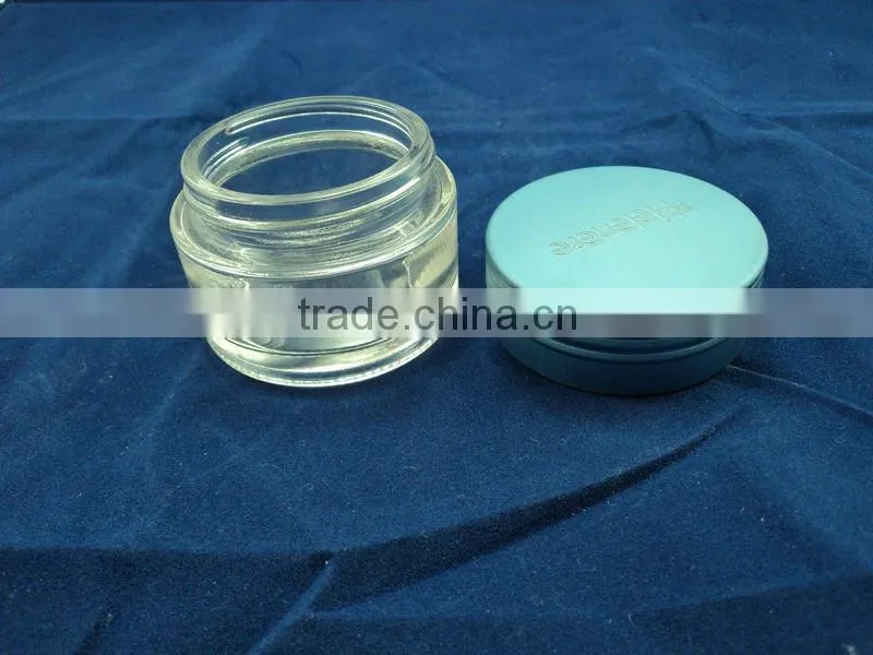 high white material skin care cream glass jar with lid