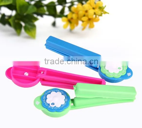 Plastic Flower Bag Clip,Flower Head With Date seal Clip