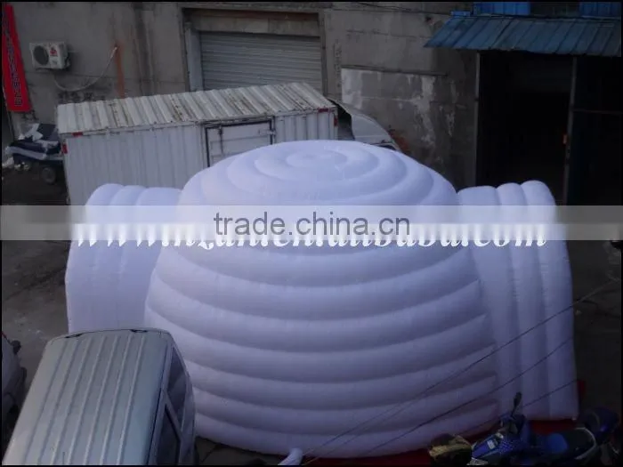 2016 Hot Sale Inflatable Clear Dome Tent with Led Light/Inflatable Lawn Tent