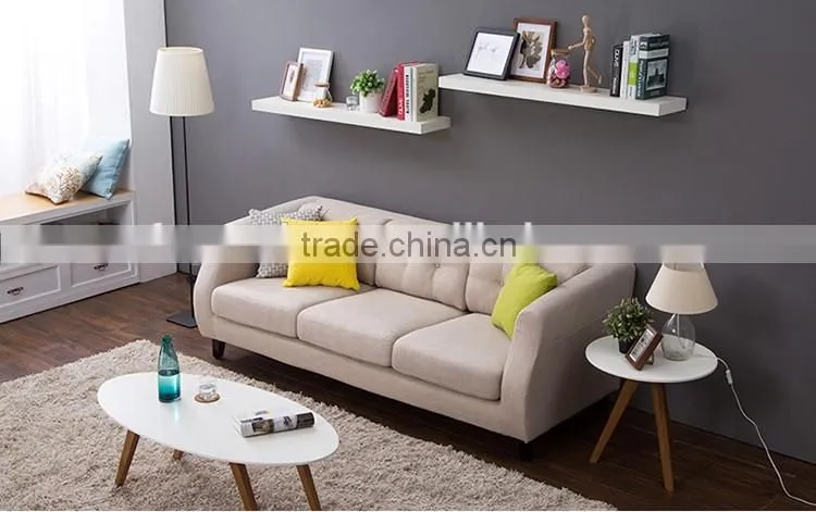 2016 latest contemporary wooden leg fabric sectional sofa with unique armrest design for living room furniture