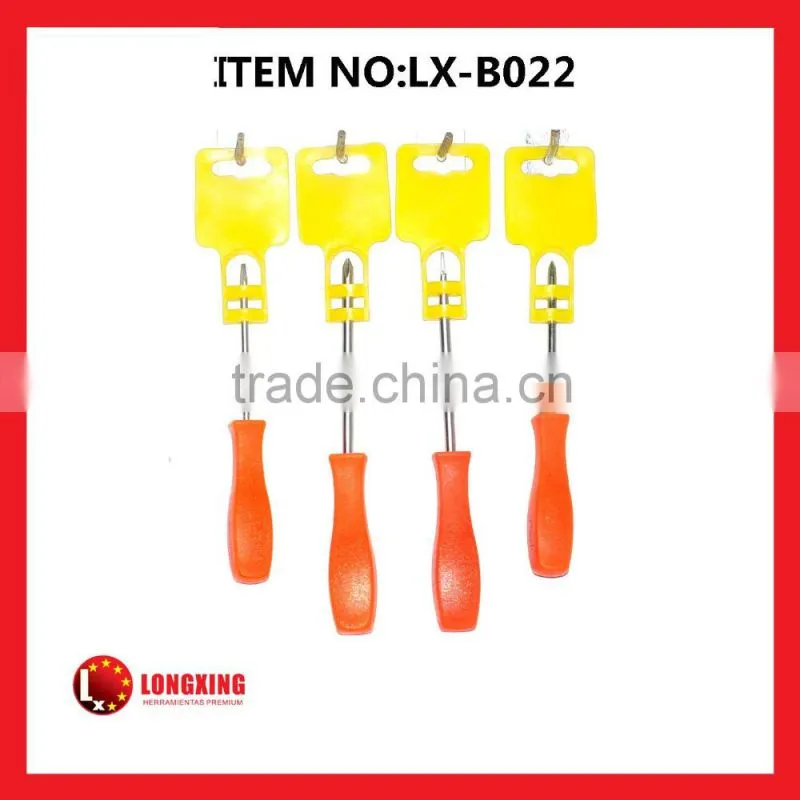 Factory Supply High quality Cr-V Screwdriver with Plastic handle LX-B022