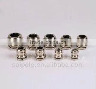 2013 New waterproof electric brass cable gland with rubber seal