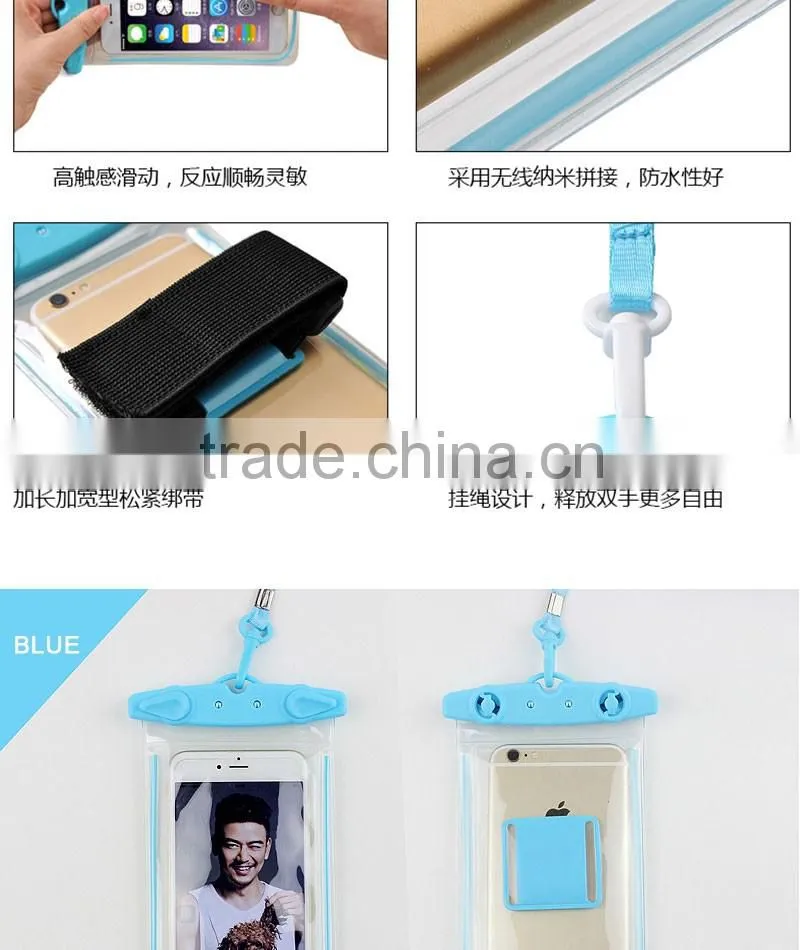 High Quality IPX8 Certified Universal Underwater Mobile Phone Waterproof Bags,Luminous Waterproof Pouch