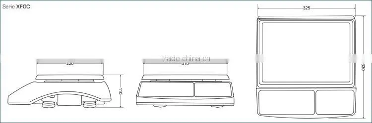 XFOC-30KRS LCD Display Price Electronic Digital Balance
