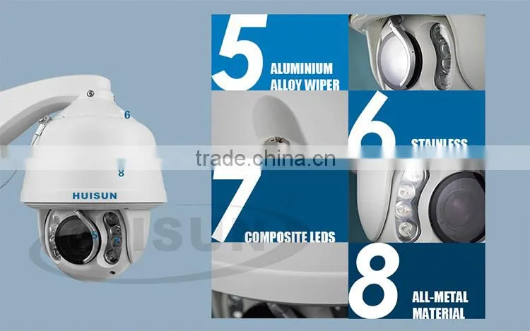 1.3 Megapixel HD Outdoor Onvif IP PTZ Camera High Speed Dome Camera without IR