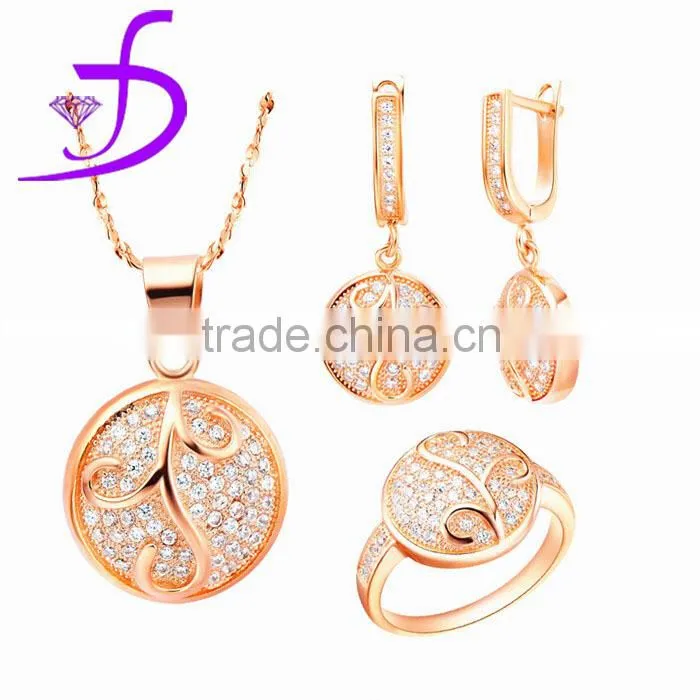 925 Silver jewelry set cubic rhoudium platted China factory wholesale jewlry set