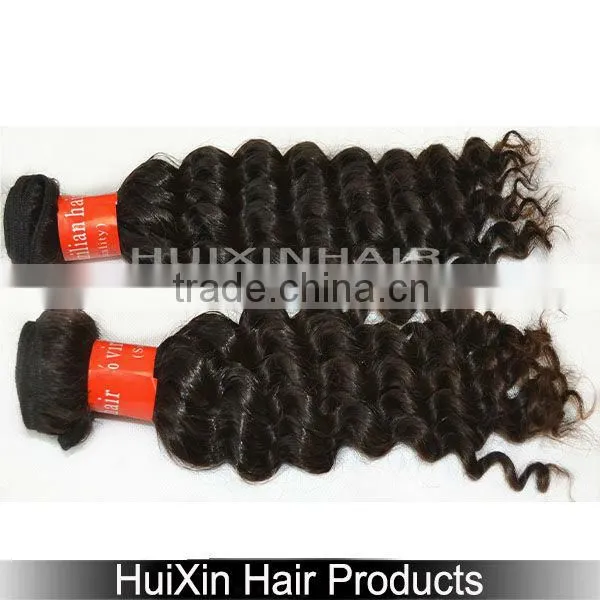 5A virgin brazilian human hair deep wave hair weft accept paypal