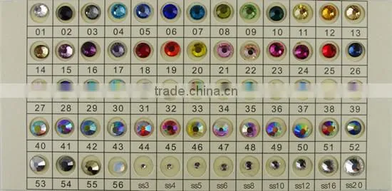 AAA grade green non hot fix rhinestones for nail art