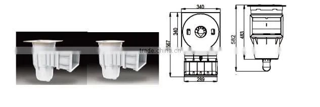 China factory high quality swimming pool cleaning equipment / Swimming pool skimmer