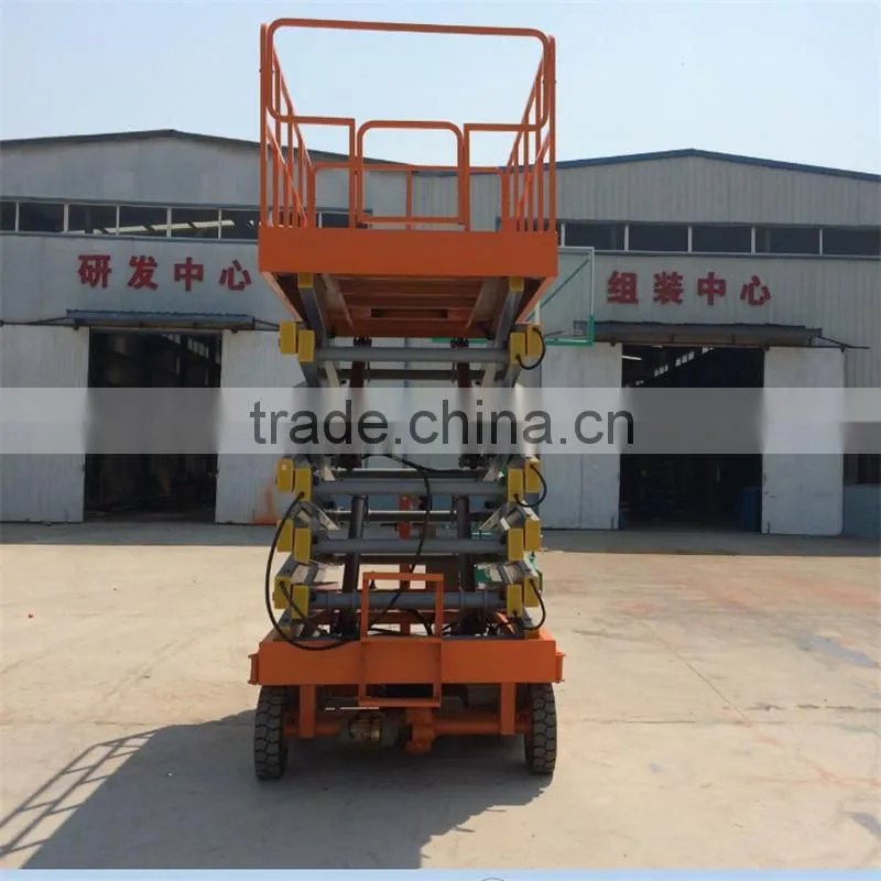 CHINA manual hydraulic mobile scissor lift