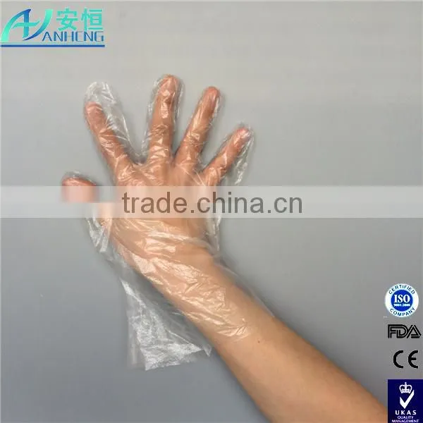 House or gardon cleaning use disposable clear pe gloves