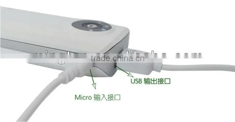 Metal Portable power bank 5600mah with led light
