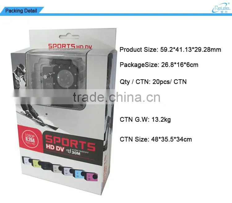Factory Wholesales full HD 1080P wifi underwater helmet extreme sports video action camera with 30m waterproof