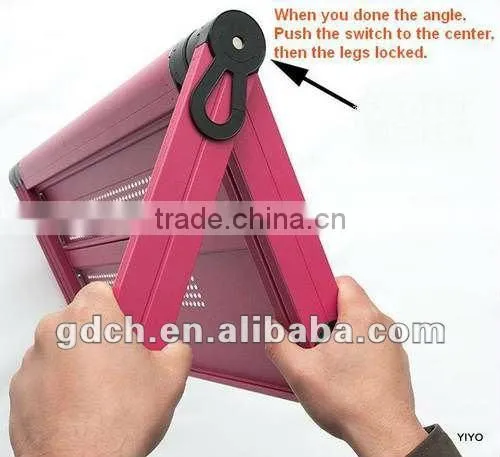 2014 New Model Ergonomic Design Adjust Laptop Table Bed Computer Desk