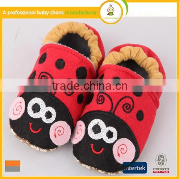 top selling lovely animal pattern soft sole wholesale baby leather shoes